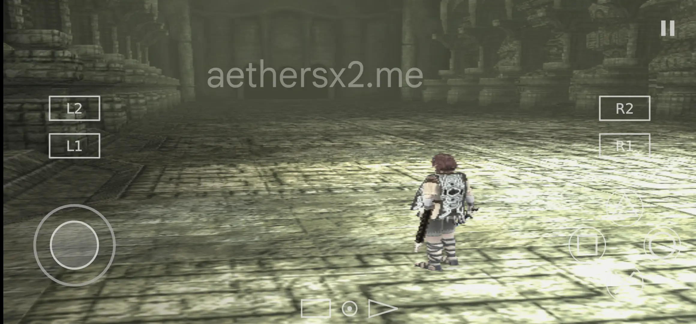 in-game view of pes 2025 on AetherSX2